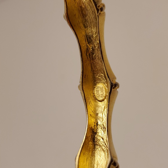 Kenneth Jay Lane set of 2 Bamboo-Inspired Bangles - Picture 4 of 4